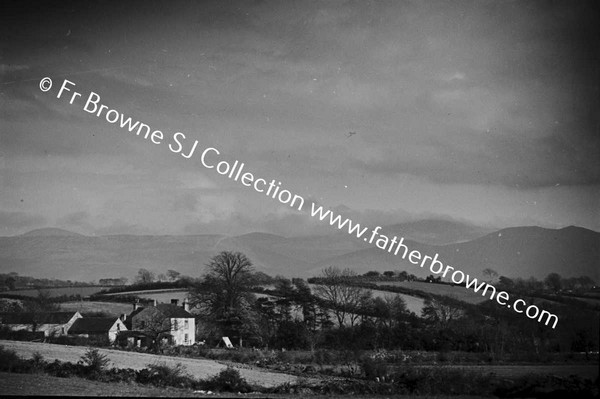 VARIOUS VIEWS OF TOWN AND MOURNE MOUNTAINS